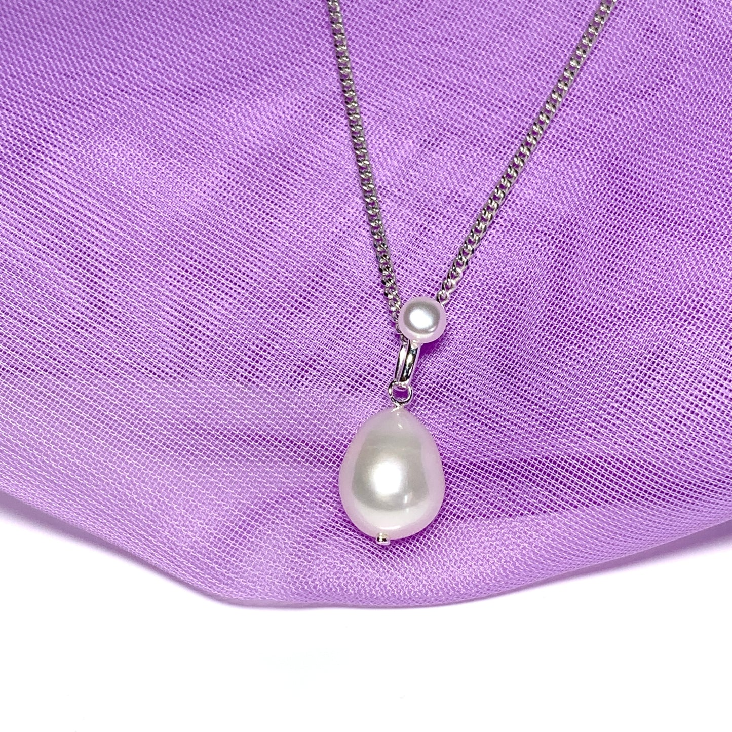 Real freshwater pearl double necklace
