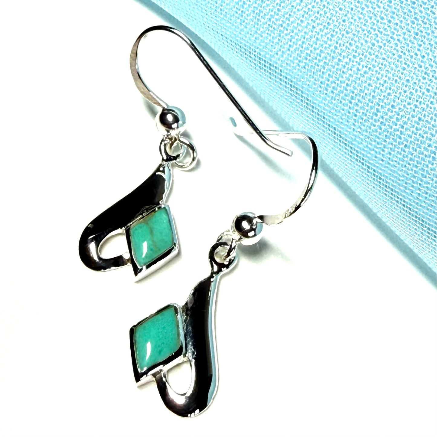 Sterling Silver Turquoise Drop Earrings