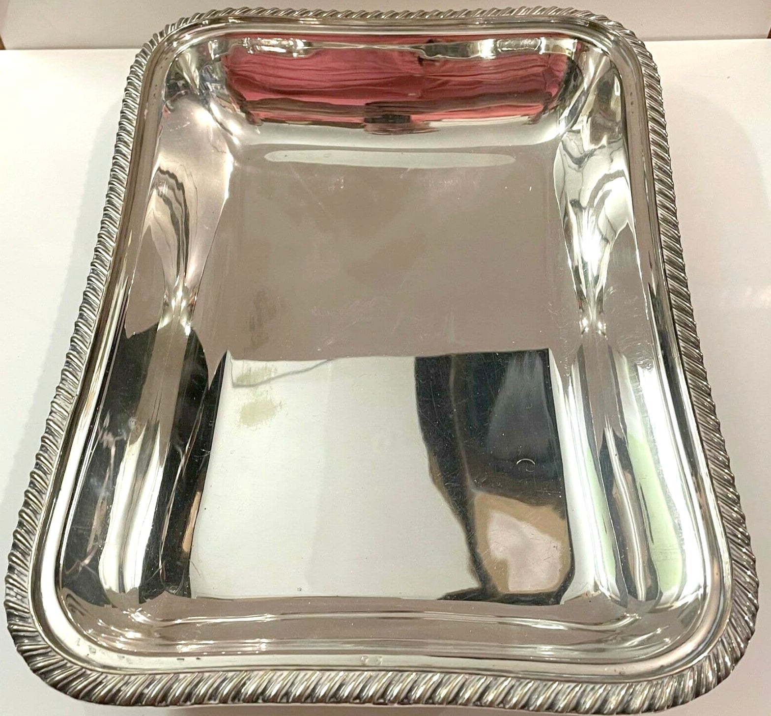 Silver plated serving tray - 11 inches x 8 inches - Pre Loved