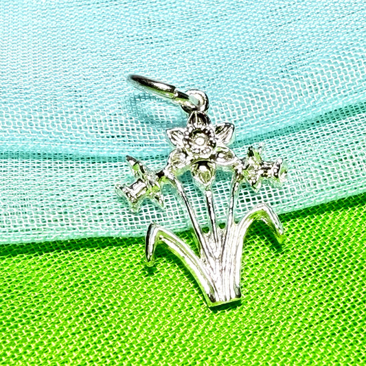 Daffodil Charm Sterling Silver