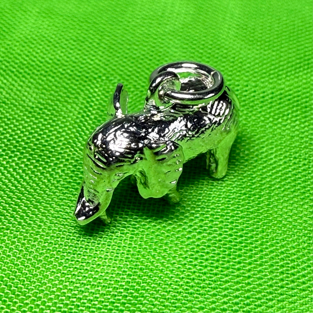 Elephant Charm Sterling Silver Charm