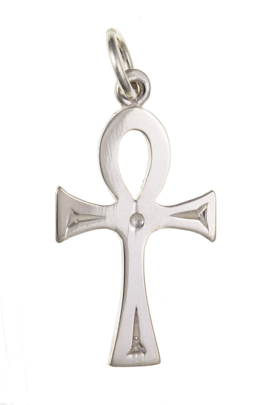 Solid sterling silver Ankh cross including chain