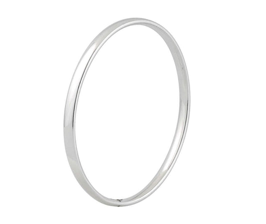 Sterling Silver Court Shaped Bangle