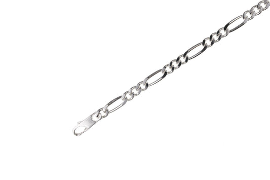 Men’s Sterling Silver Figaro Necklace Chain