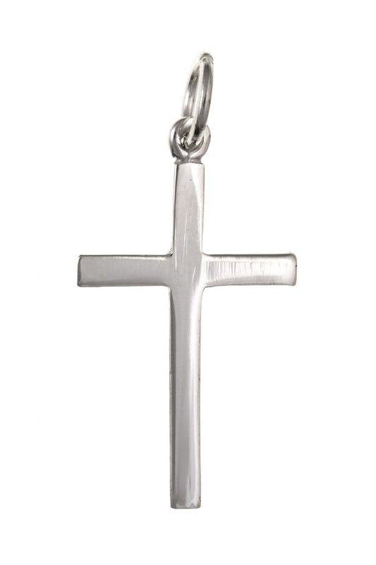 Sterling Silver Plain Cross Including Chain