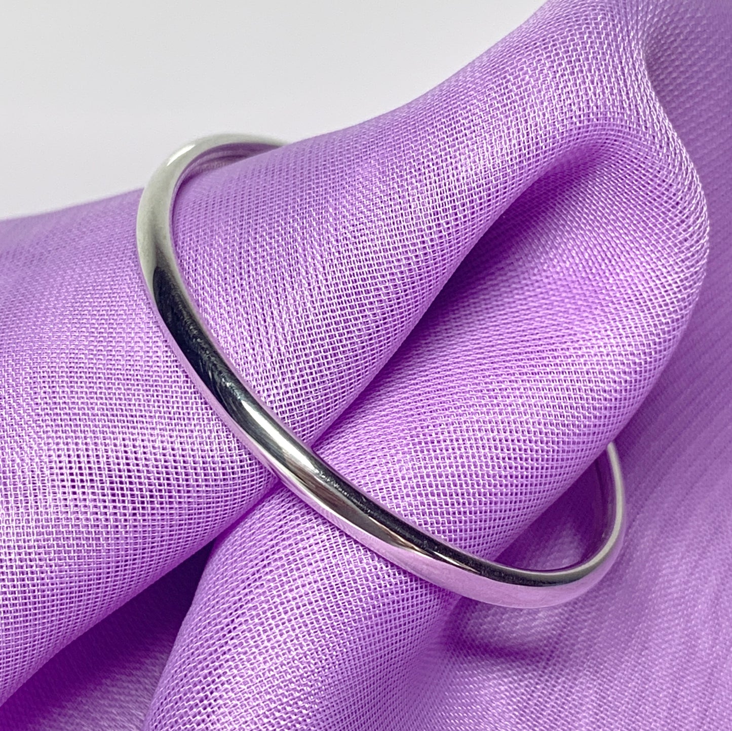 Sterling silver baby's torque bangle