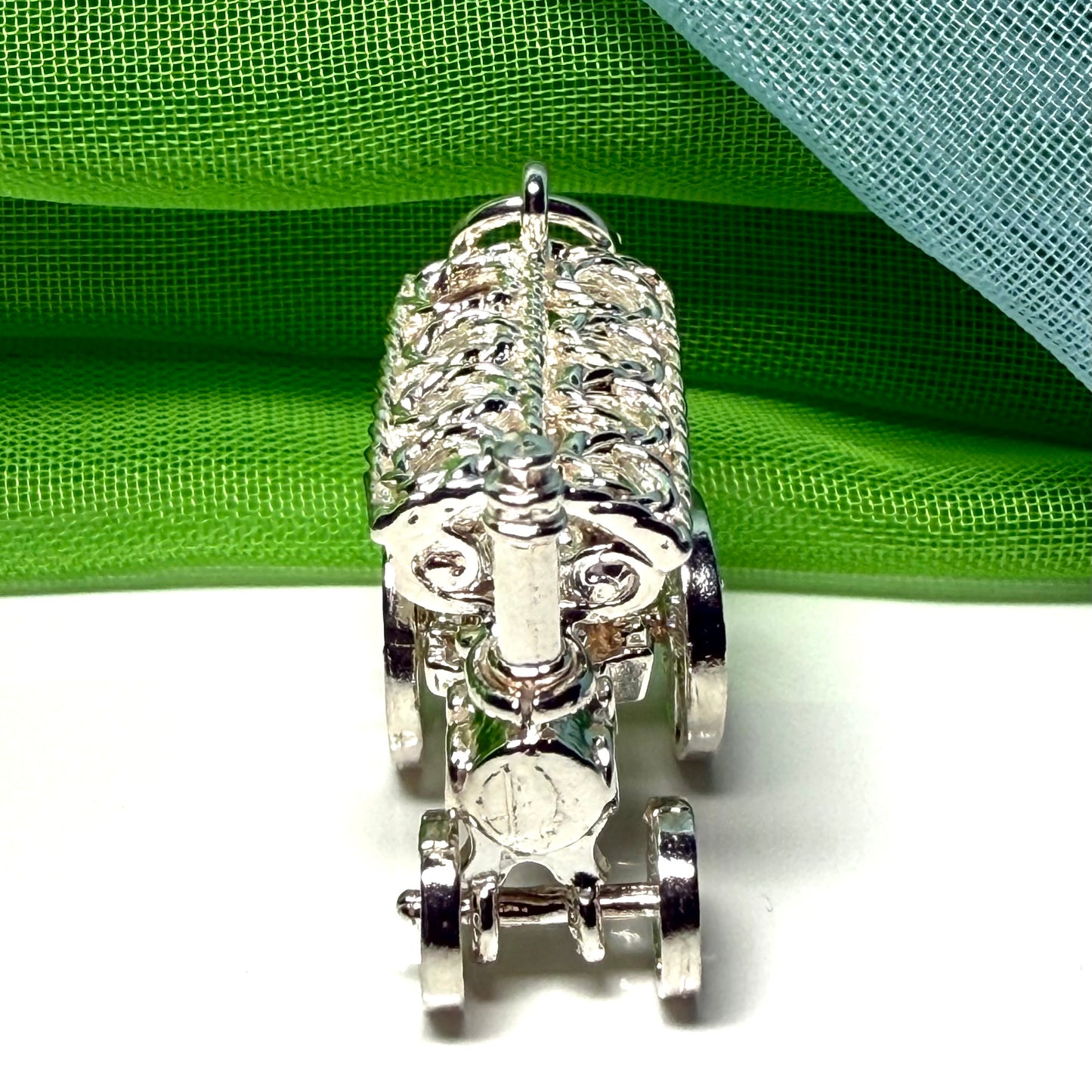 Traction Engine Charm Sterling Silver