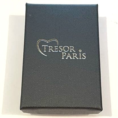 Tresor Paris 14 mm Gold Crystal Large Bon Bon Round Disco Glitter Ball Necklace Pendant