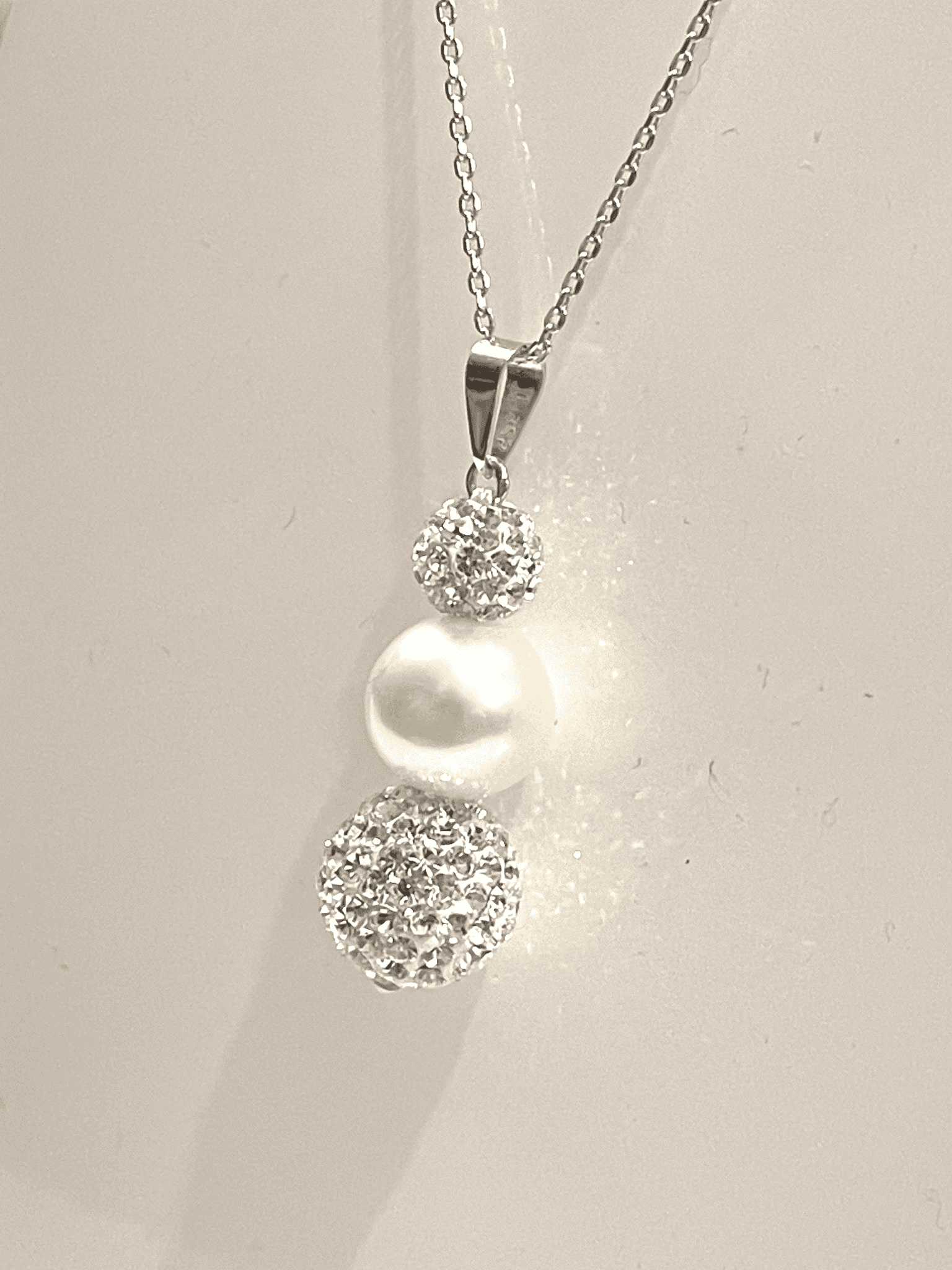 Tresor Paris White And Pearl Necklace Pendant Sarah Beth Jewellers