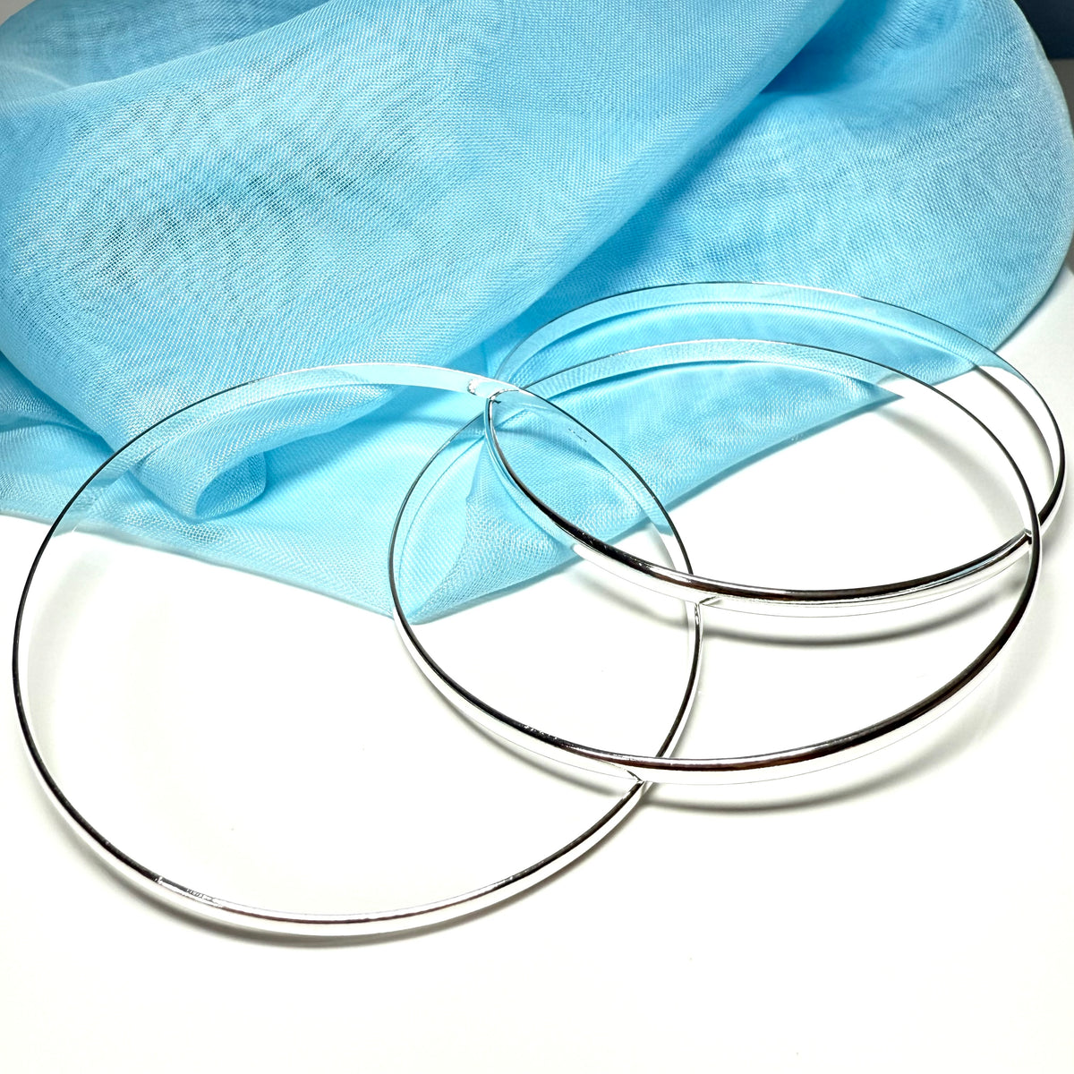Triple sterling silver Russian wedding bangle