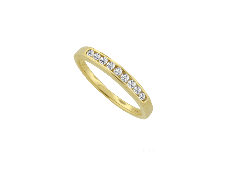 Yellow Gold Diamond Eternity Ring Channel Set