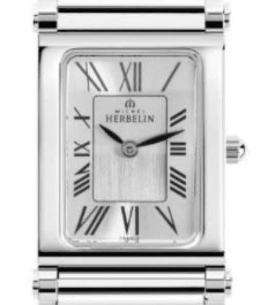 Antares H.17048/01 Michel Herbelin Tete De Montre Ladies Stainless Steel Rectangle Watch