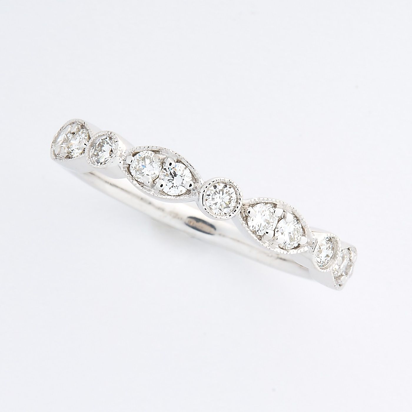 Diamond eternity ring white gold 37 points