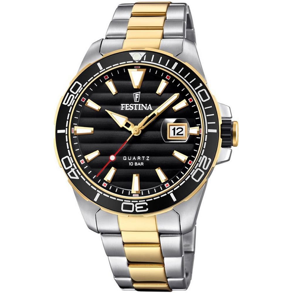 Festina hotsell black gold