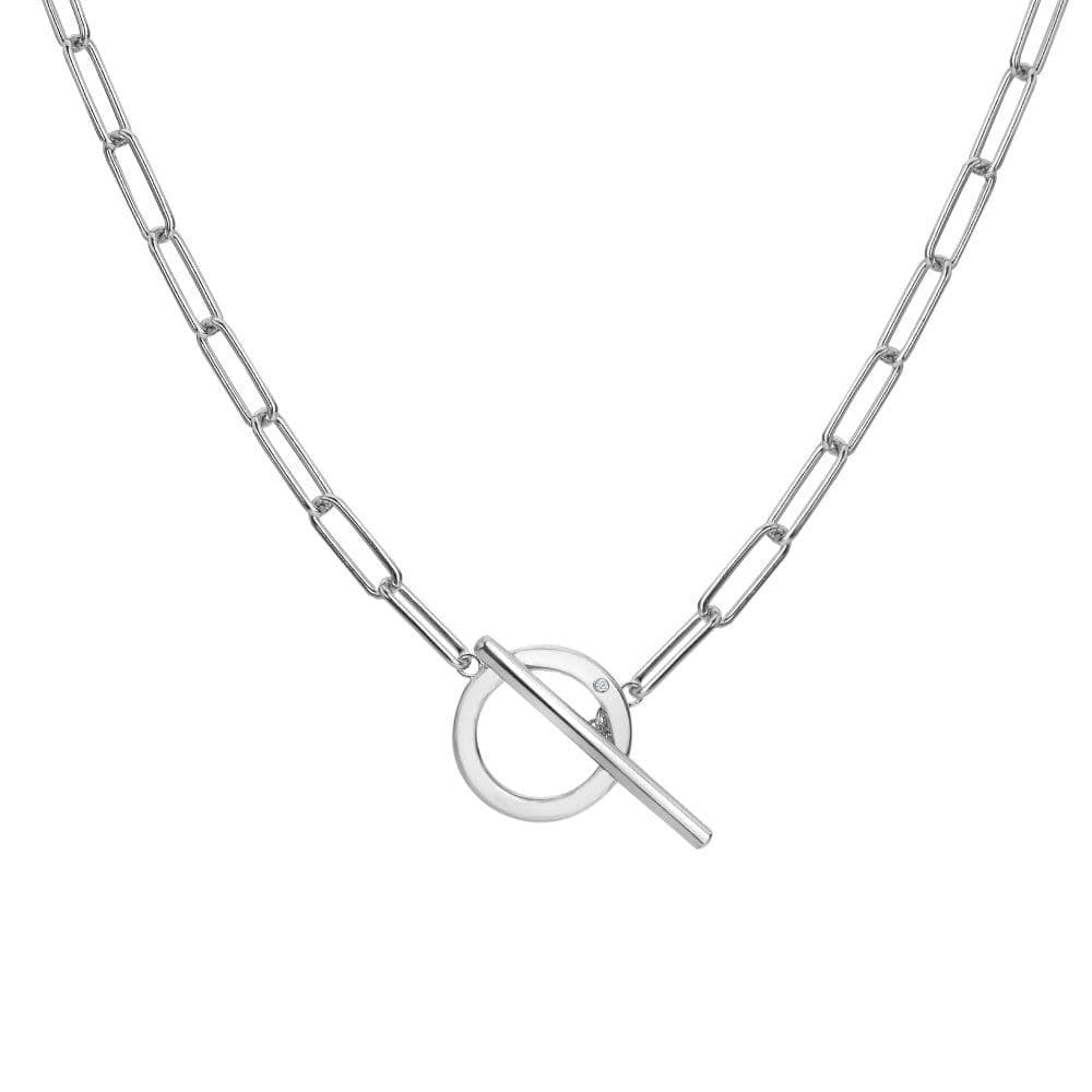 Hot Diamonds Linked T-Bar Necklace