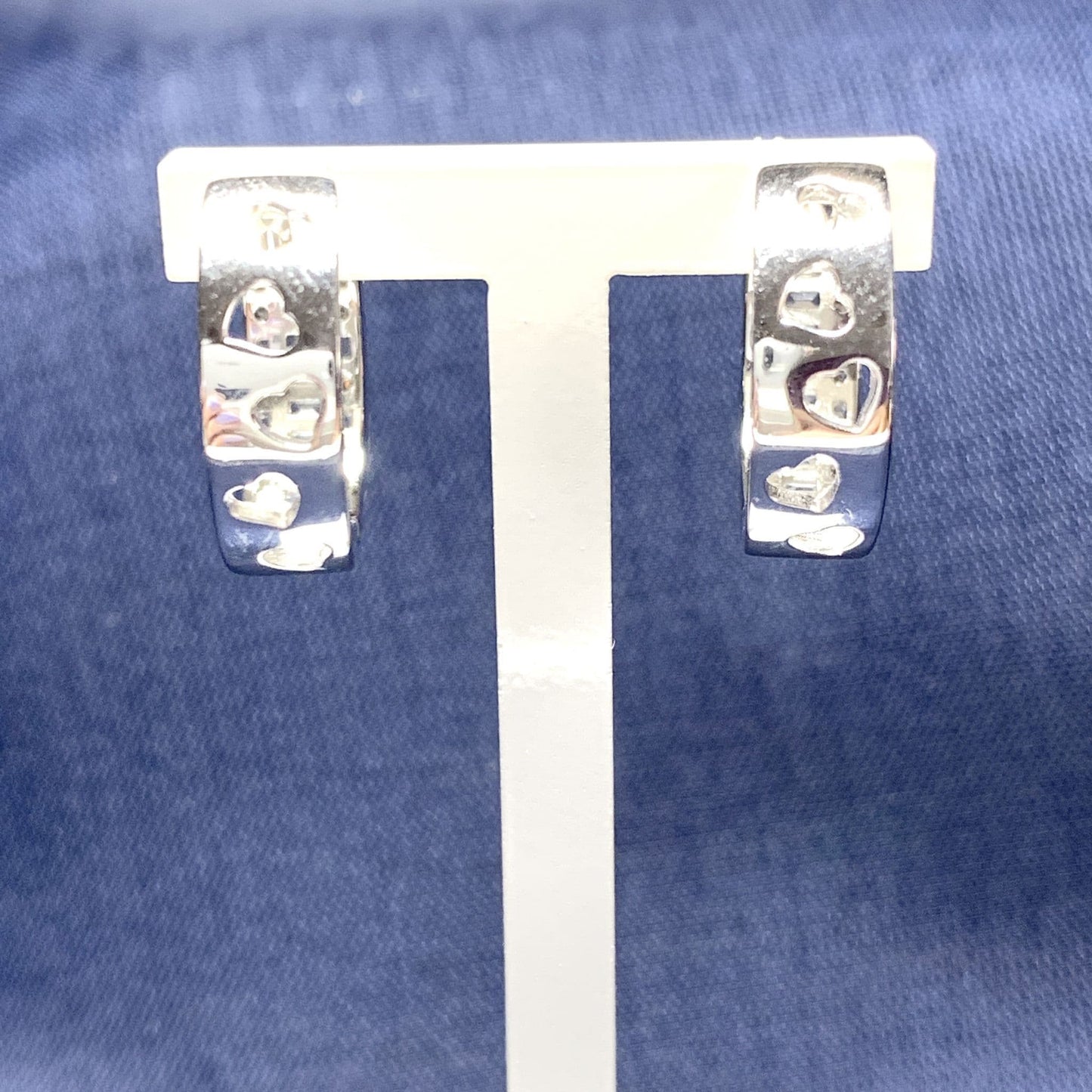Huggies Hoop Sterling Silver Round Earrings 18 mm