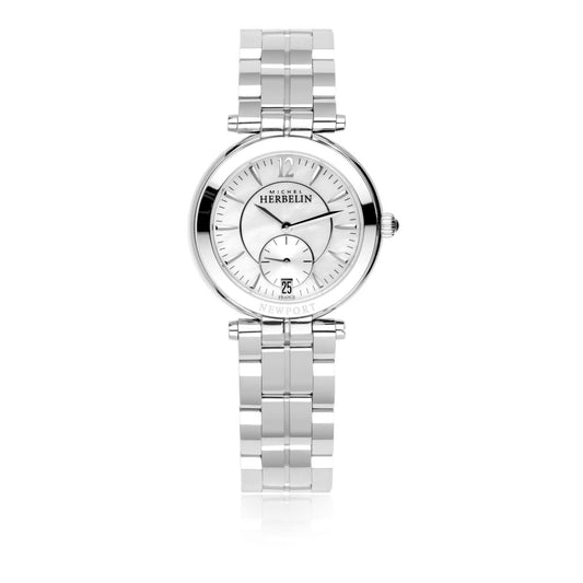 Ladies Michel Herbelin Newport Classics Stainless Steel Round Bracelet Watch 18384/B19