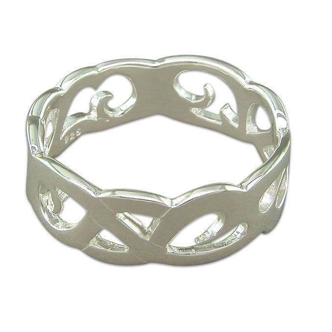 Sterling Silver Mens Celtic Ring