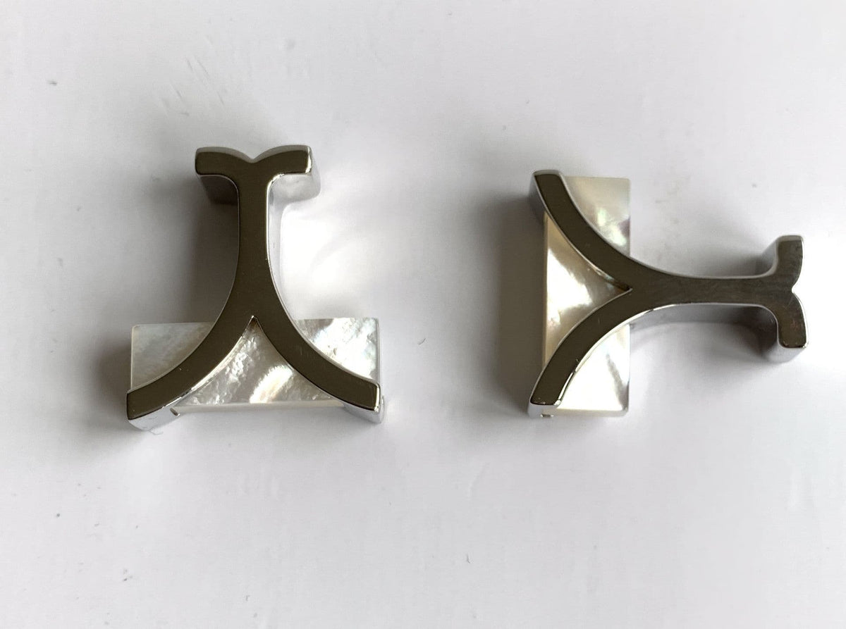 Mother of pearl rectangle cufflinks