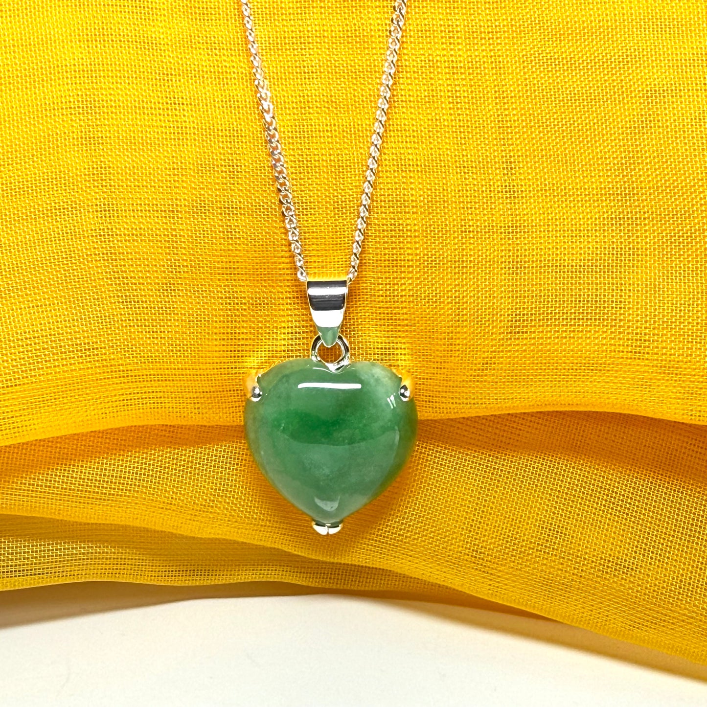 real green jade necklace