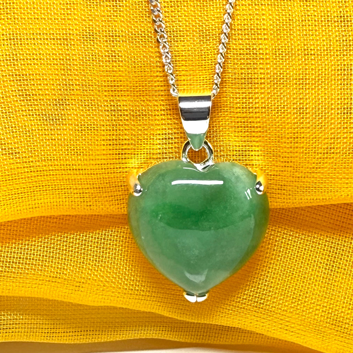 real green jade necklace