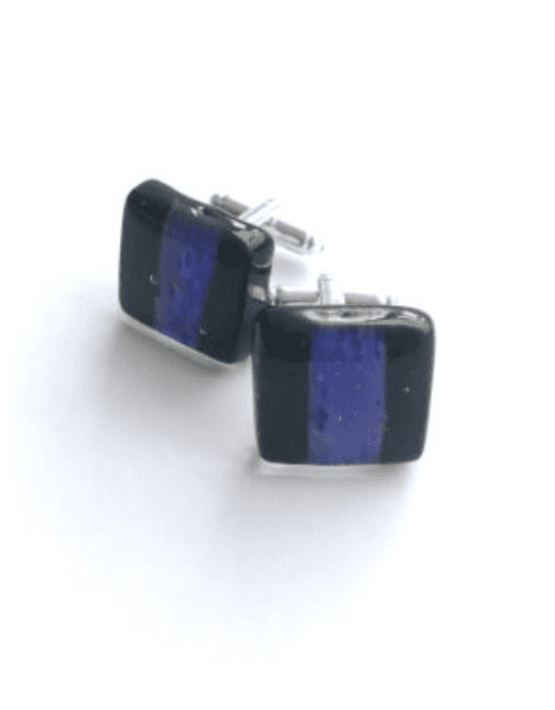 Royal Blue Murano Glass Cufflinks