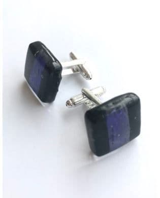 Royal Blue Murano Glass Cufflinks