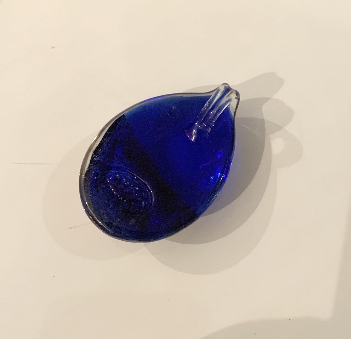 Royal Blue Murano Glass Ellipse Necklace