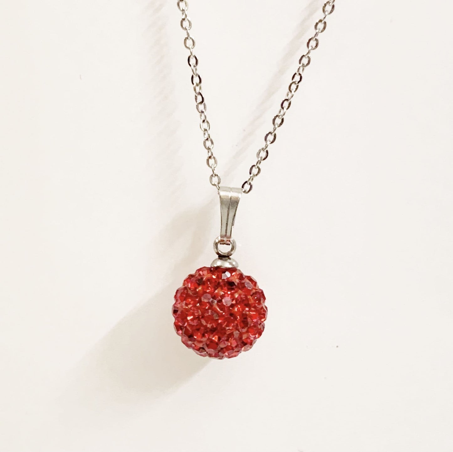 Tresor Paris 10 mm Red Bon Bon Round  Necklace Pendant