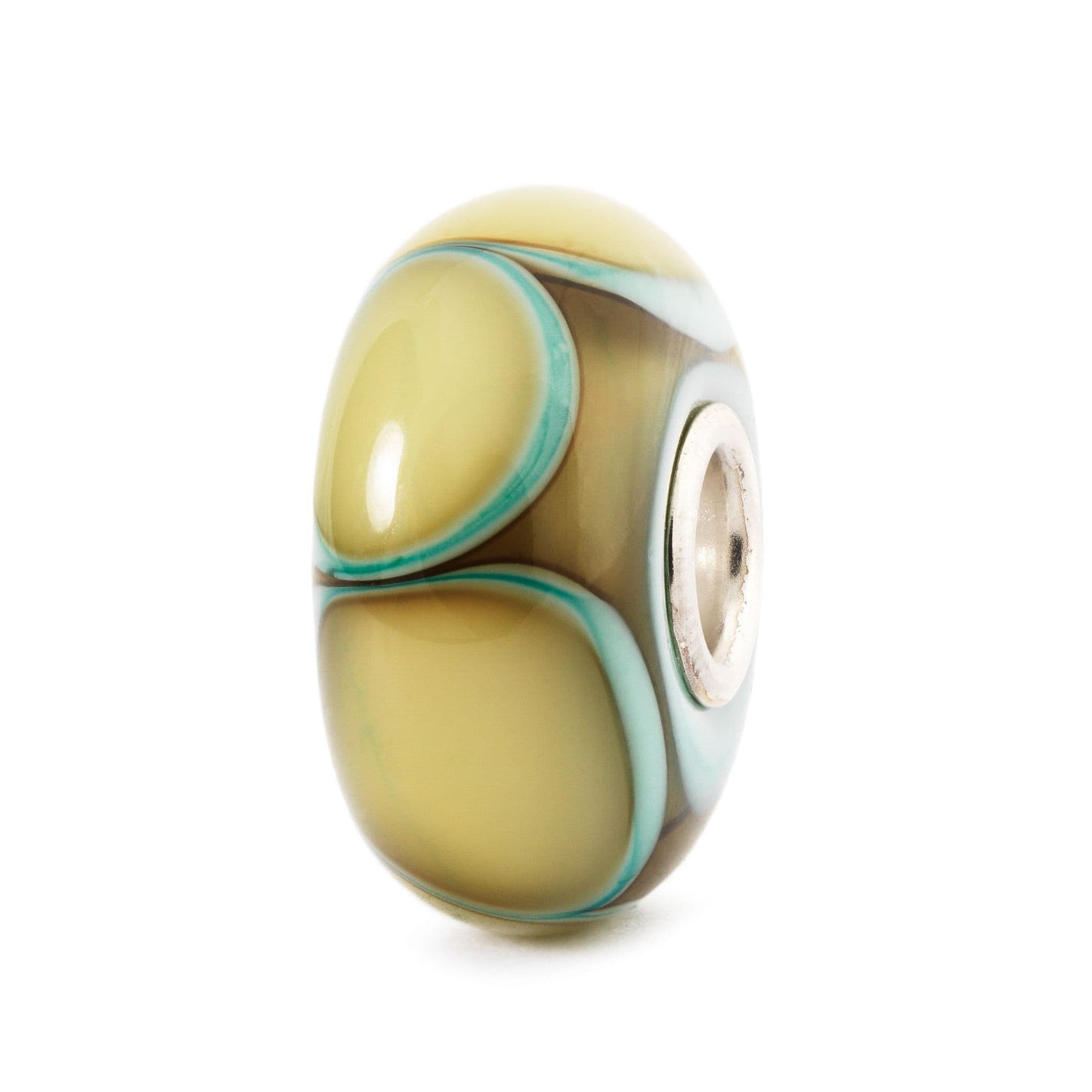 Trollbeads Aqua Edge Petals Glass Bead TGLBE-10164