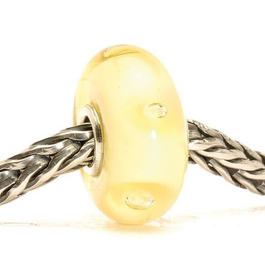 Trollbeads Beige Bubbles Glass Bead TGLBE-10015
