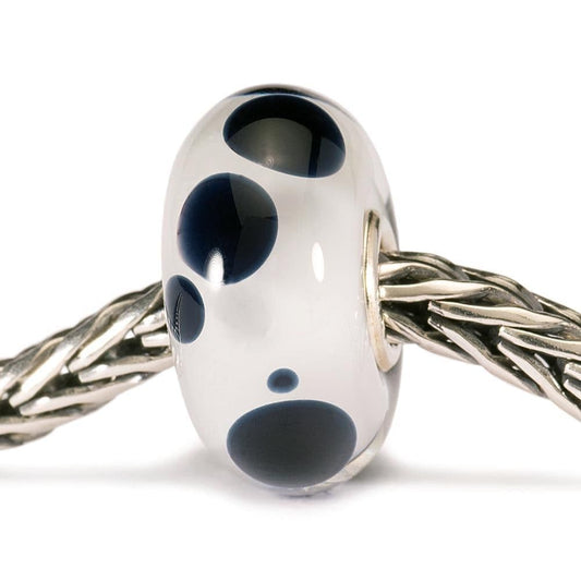 Trollbeads Black Spot Glass Bead TGLBE-10074