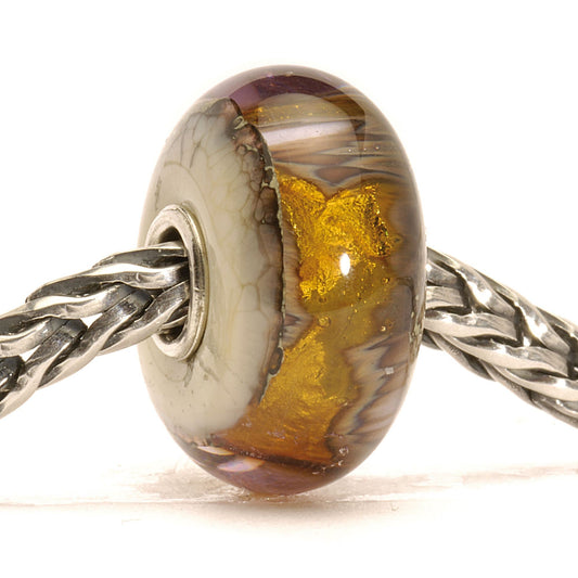Trollbeads Golden Cave Glass Bead TGLBE-20047