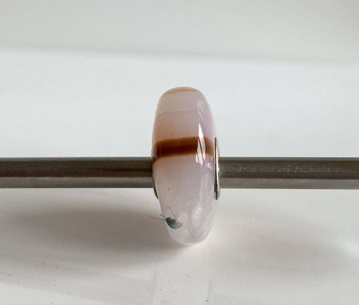 Trollbeads Pink Striped Agate Bead
