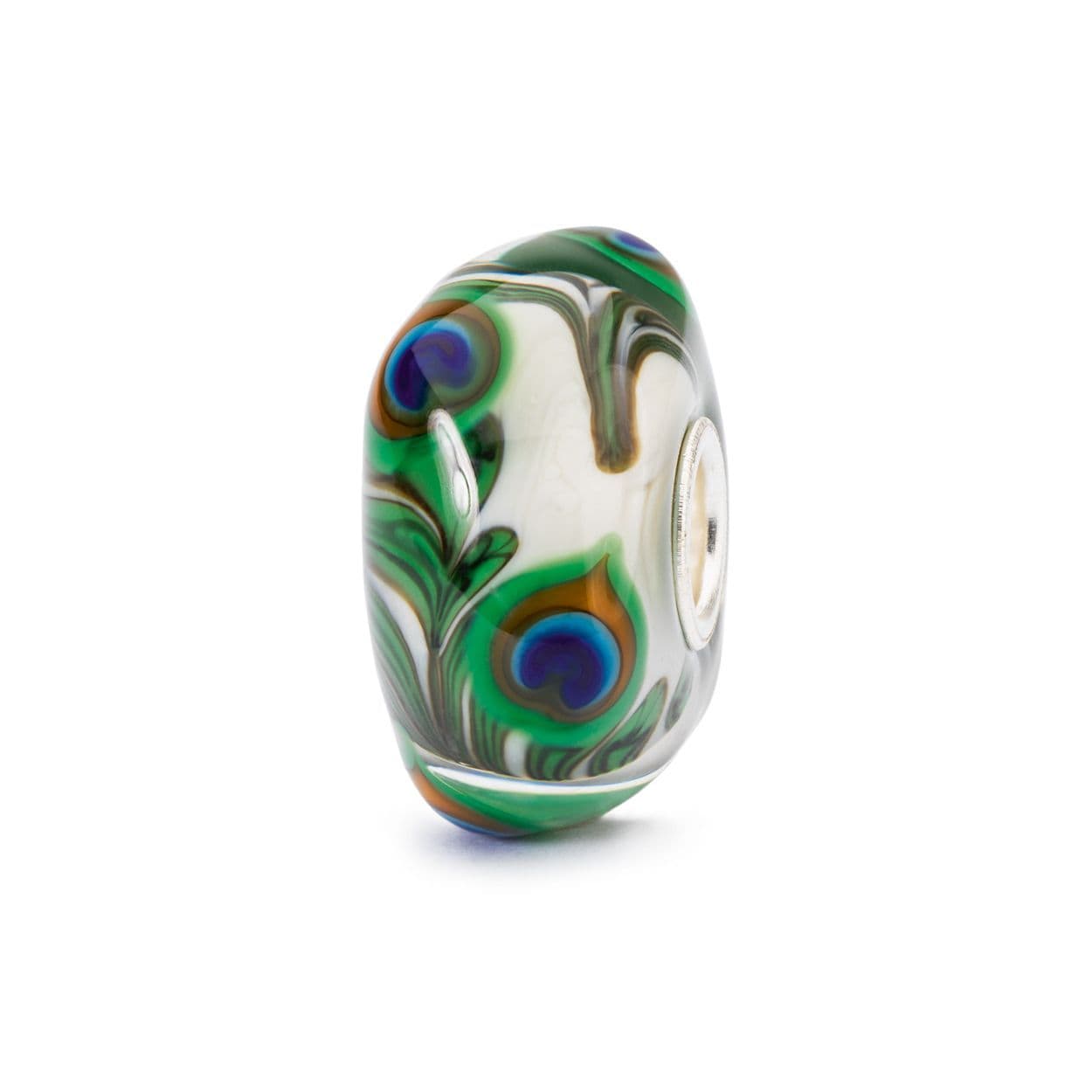 Trollbeads Prehnite Peacock Glass Bead Spring Collection 2018 TGLBE