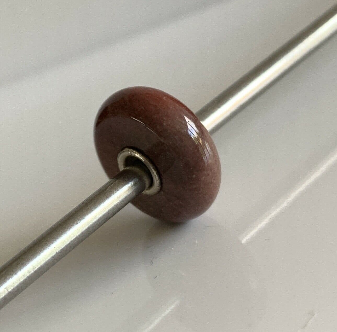 Trollbeads Reddy Brown Mookaite Bead