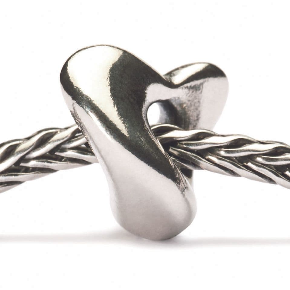 Trollbeads Soft Heart Sterling Silver Bead TAGBE-40032