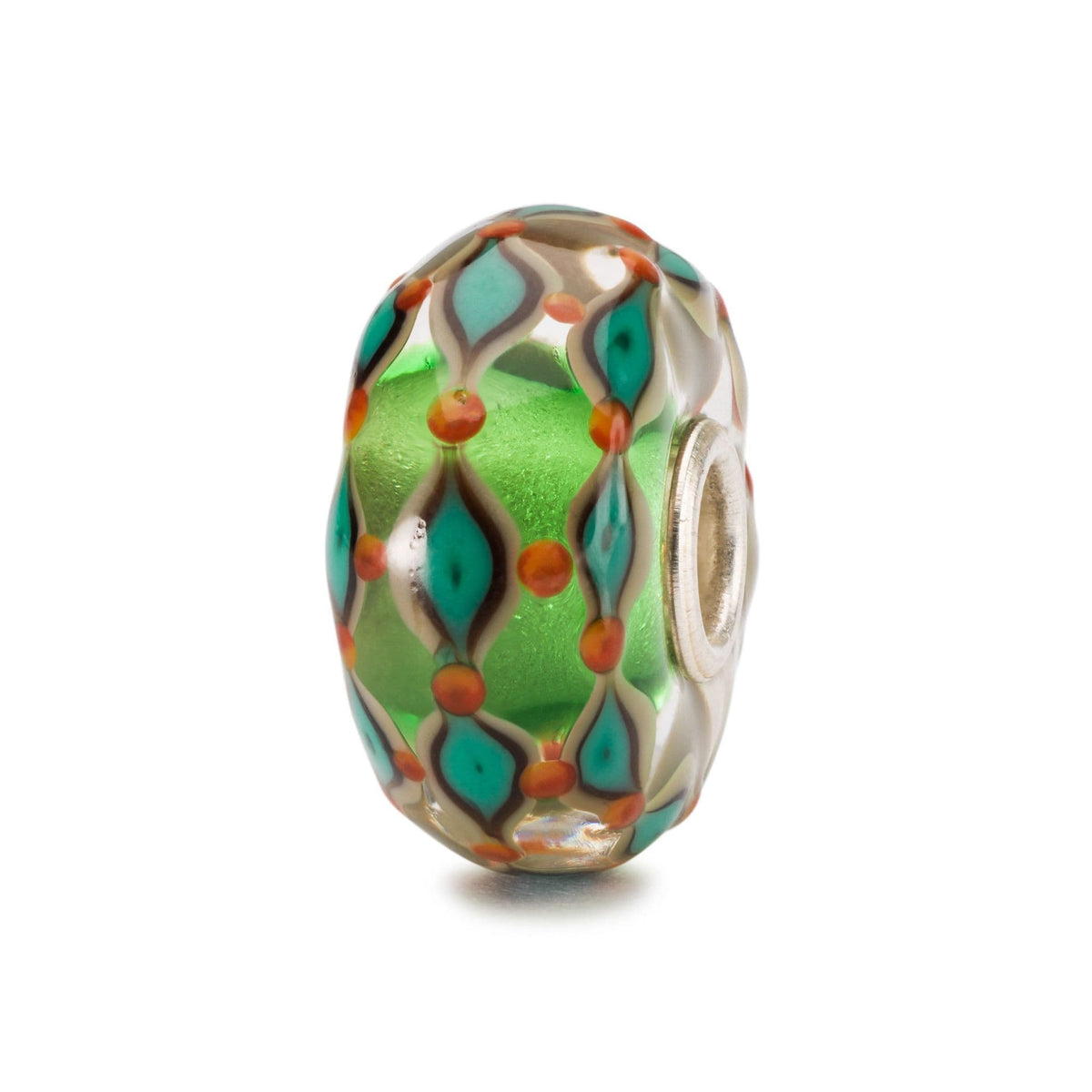Trollbeads TGLBE-20134 Green Field Glass Bead