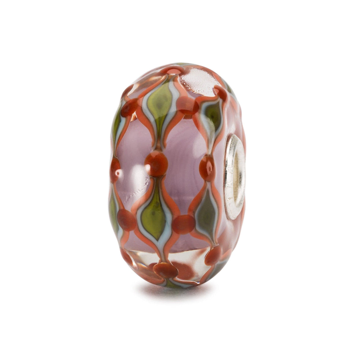 Trollbeads TGLBE-20135 Purple Field Glass Bead