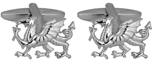 Welsh dragon shaped cufflinks