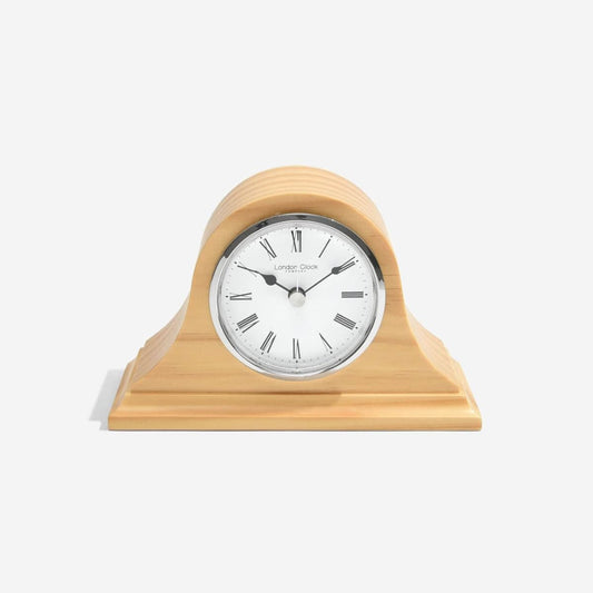 06429 Clock Napoleon Light Wood Mantle Clock London Clock Company