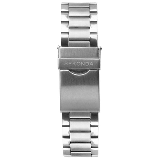 1640 Sekonda Men's Round Blue Stainless Steel Bracelet Watch With Date Feature