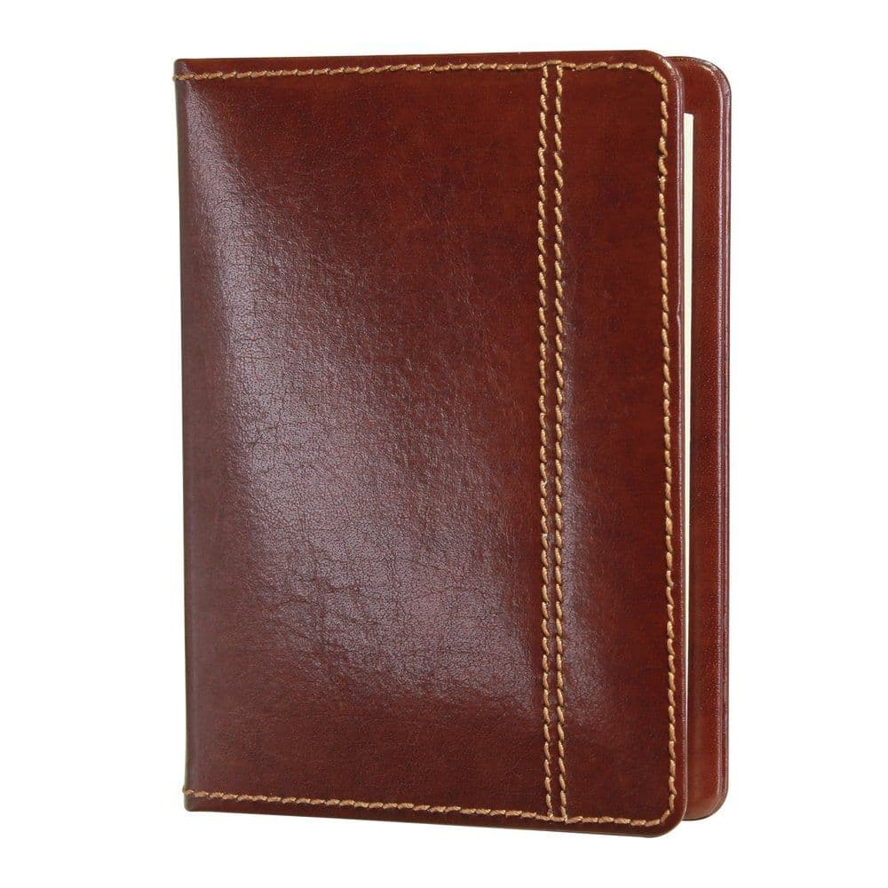 70877 Dulwich Designs brown leather A6 notebook case