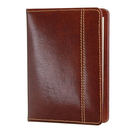 70877 Dulwich Designs brown leather A6 notebook case