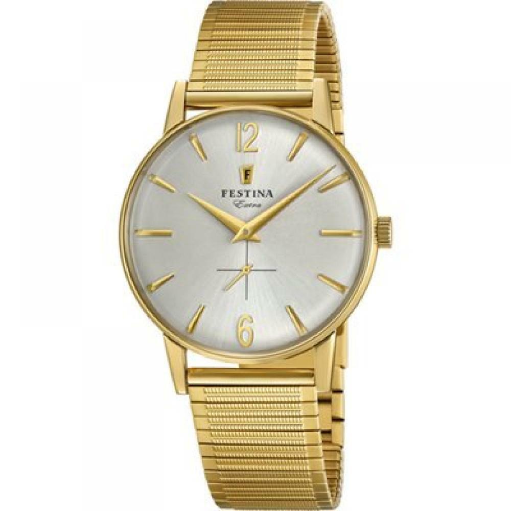 Festina 18k shop gold watch