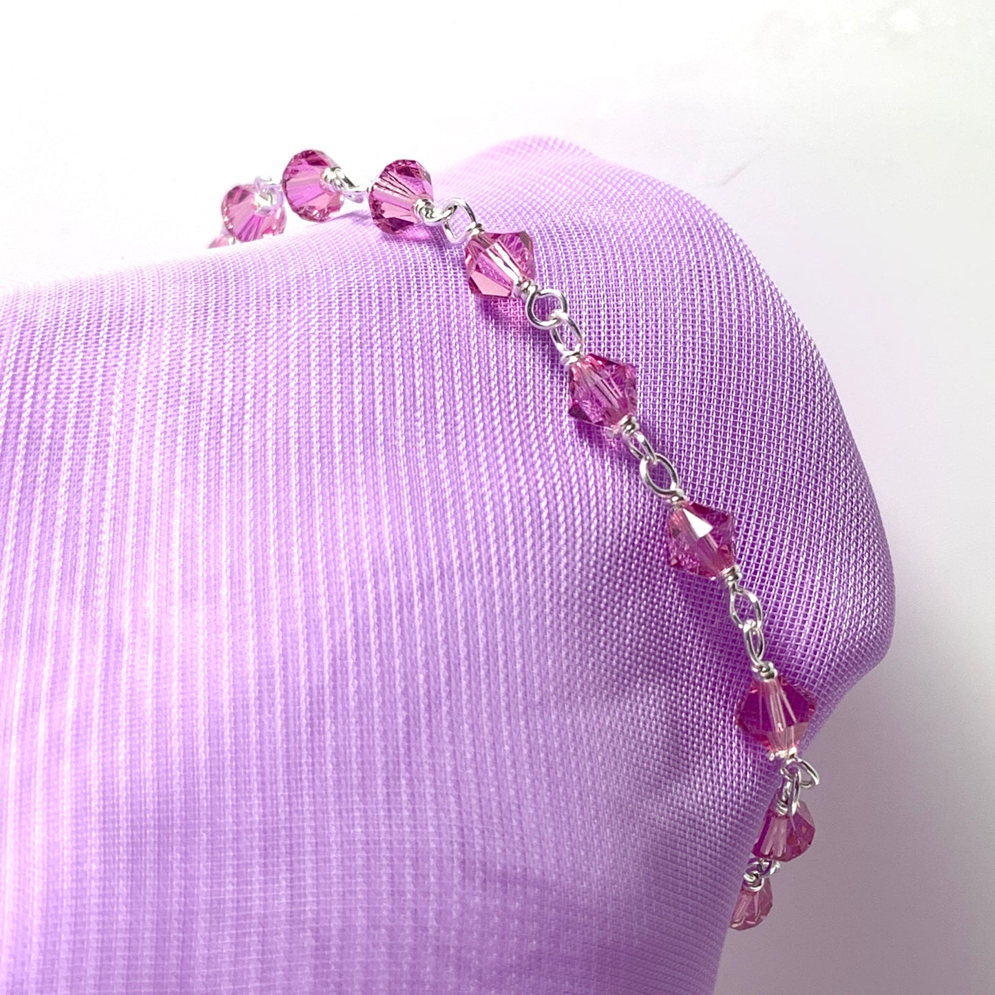 Pink bead bracelet