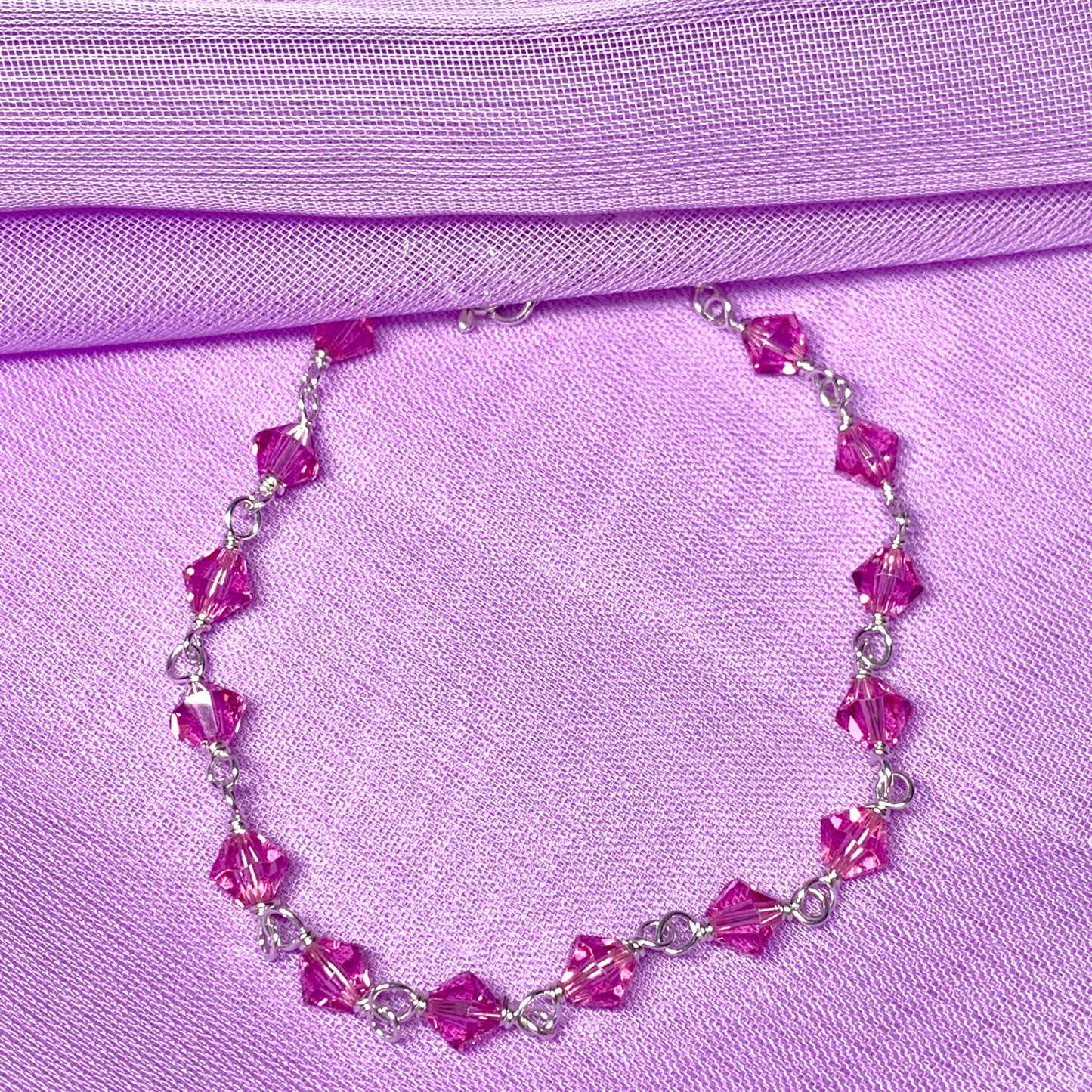 Pink bead bracelet