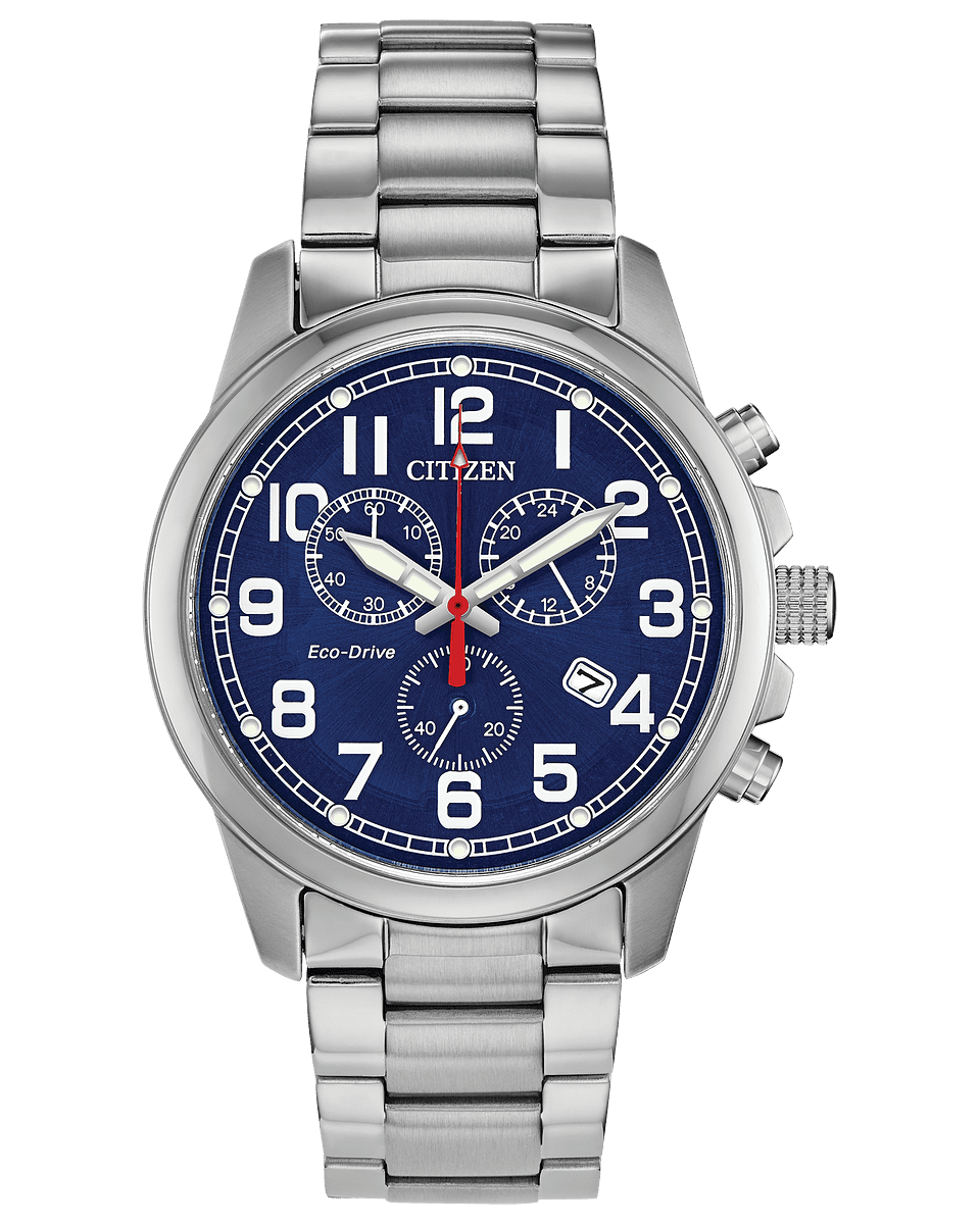 Citizen chronograph outlet blue dial