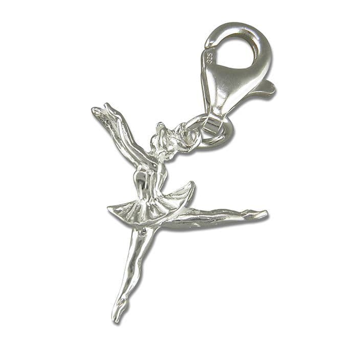 Ballerina Charm Sterling Silver