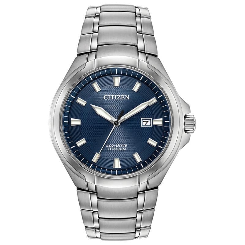 BM7431-51L Citizen Watch Titanium Blue Dial Bracelet Eco-Drive